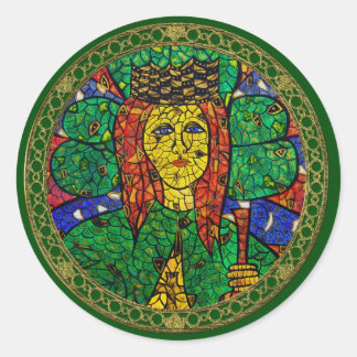 Patron Saint Of Depression And Anxiety St Dymphna Classic Round Sticker