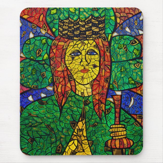 Patron Saint Of Depression And Anxiety St Dymphna Mouse Mat (Front)