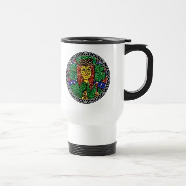 Patron Saint Of Depression And Anxiety St Dymphna Travel Mug (Right)
