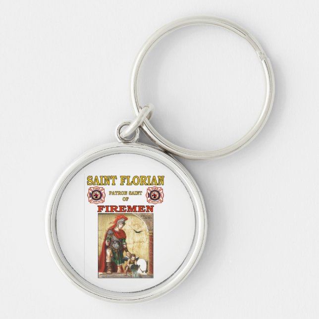 PATRON SAINT OF FIREMEN KEY RING (Front)