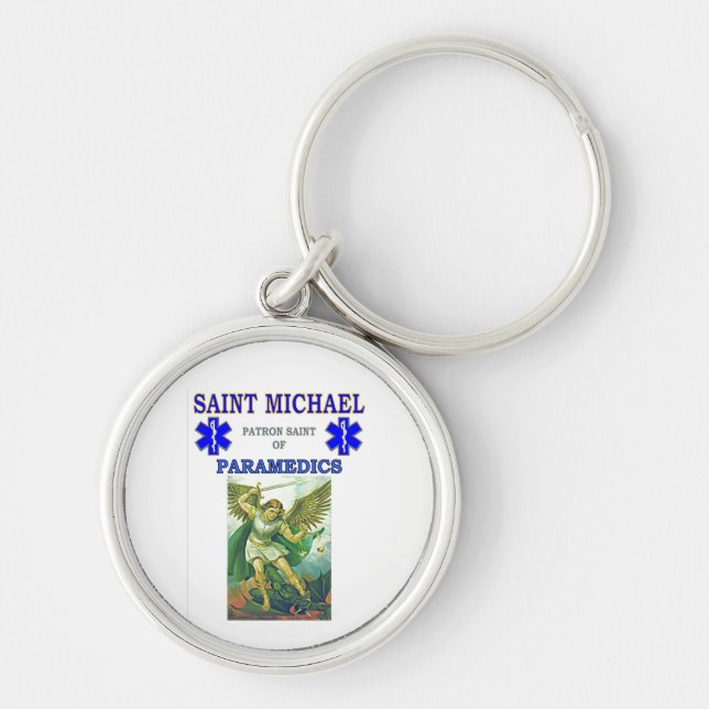 PATRON SAINT OF PARAMEDICS KEY RING (Front)