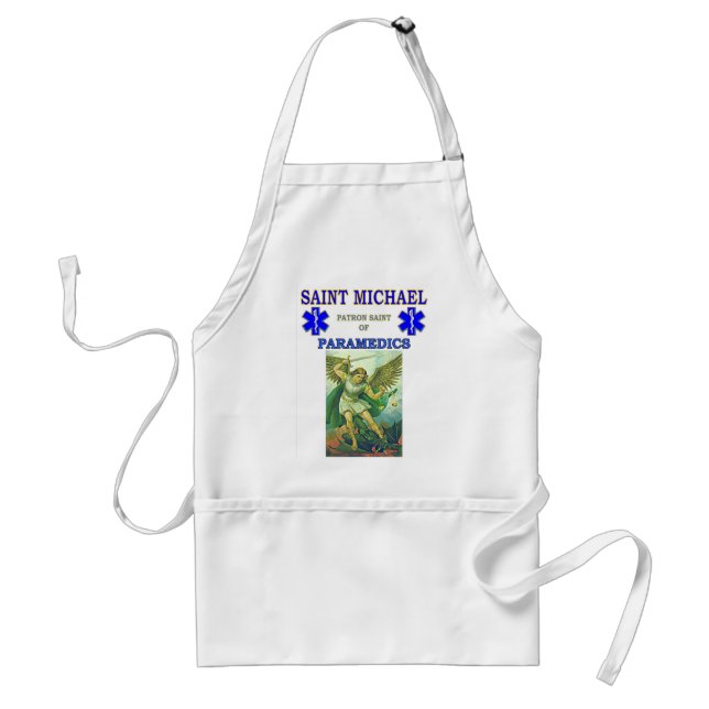 PATRON SAINT OF PARAMEDICS STANDARD APRON (Front)