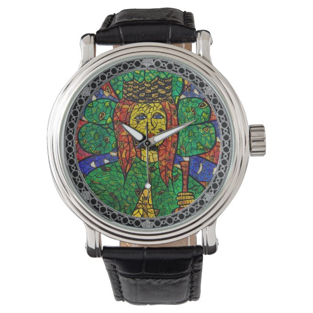 Patron Saint Of Worry Saint Dymphna Watch (Front)