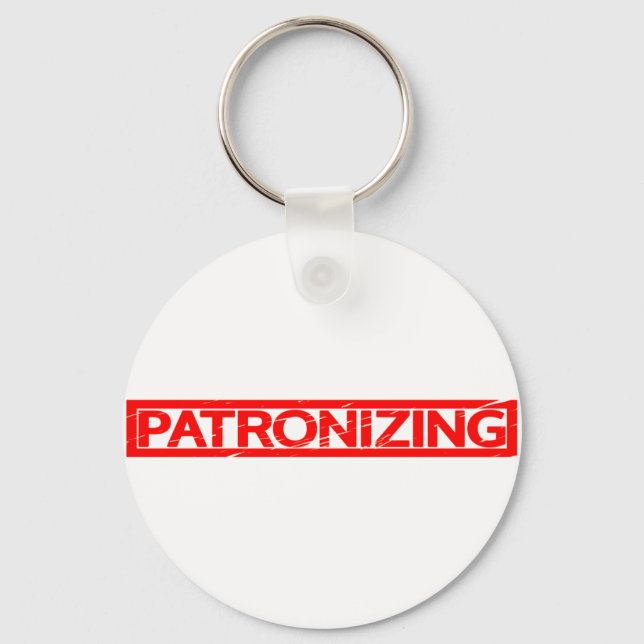 Patronising Stamp Key Ring (Front)