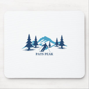 Pats Peak New Hampshire Ski Resort Skiing Skier Mouse Mat