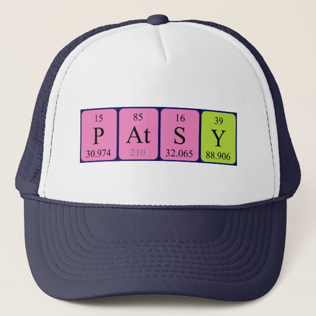 Patsy periodic table name hat (Front)