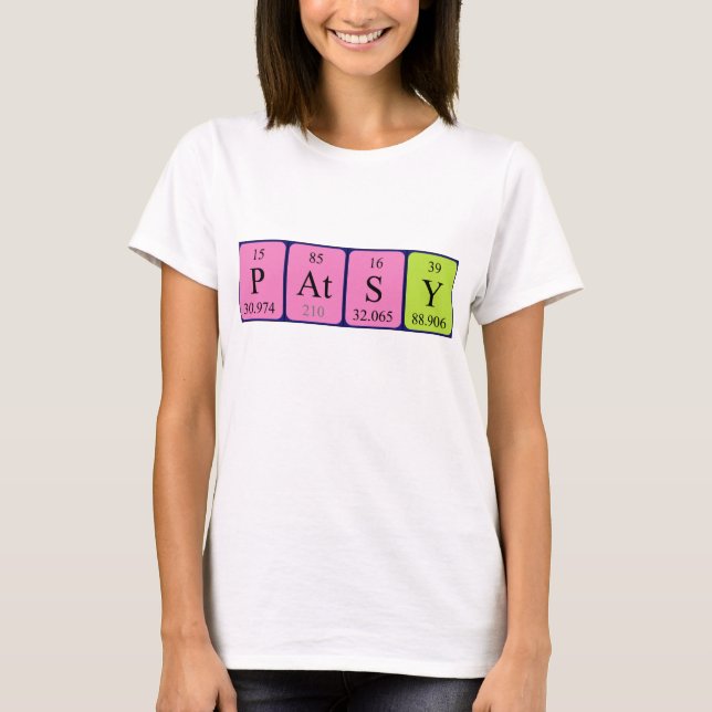 Patsy periodic table name shirt (Front)