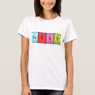 Patsy periodic table name shirt