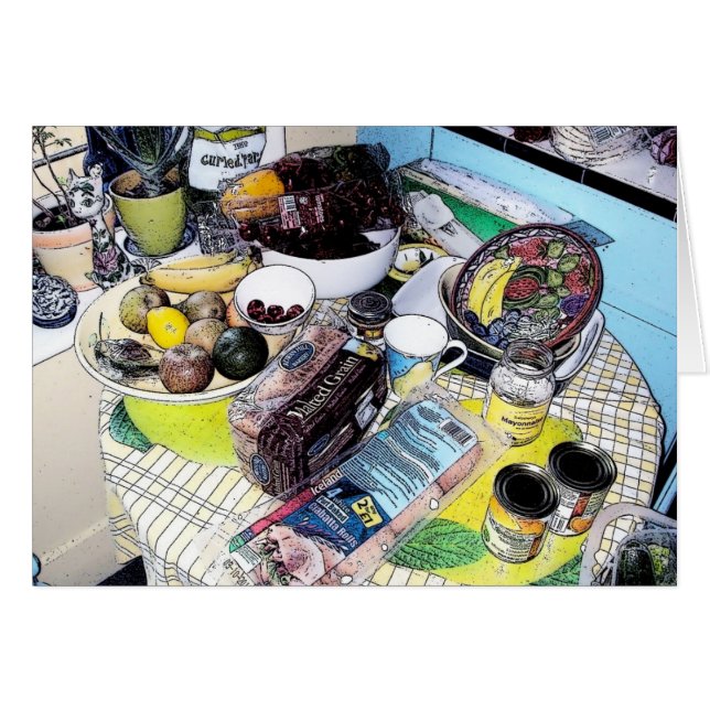 Patsy's Kitchen Table - Letter card (Front Horizontal)