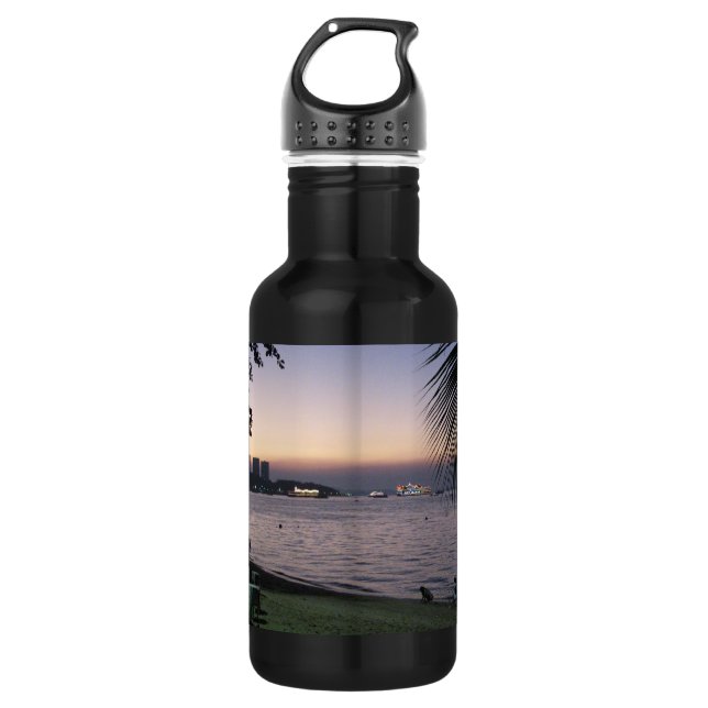 Pattaya Beach Sunset ... Chonburi, Thailand 532 Ml Water Bottle (Front)