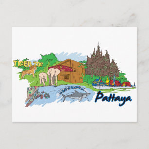 Pattaya Thailand Famous City Postcard