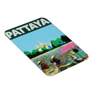 Pattaya Thailand holiday travel poster Magnet