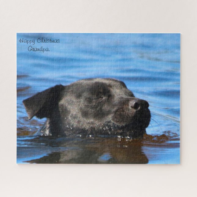 Patterdale Terrier Dog. Jigsaw Puzzle (Horizontal)