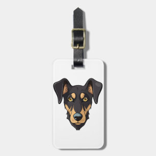 Patterdale Terrier Dog   Luggage Tag