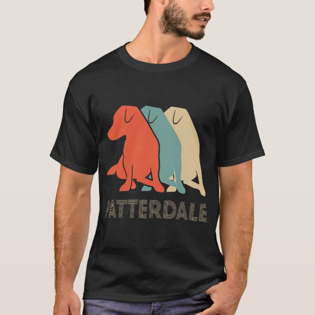 Patterdale Terrier Dog Vintage T-Shirt (Front)