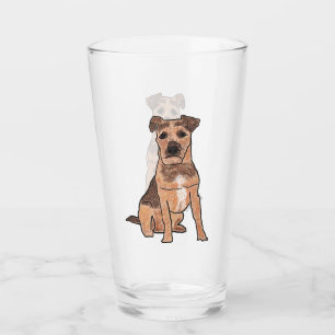 Patterdale Terrier Glass