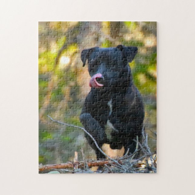 Patterdale Terrier. Jigsaw Puzzle (Vertical)