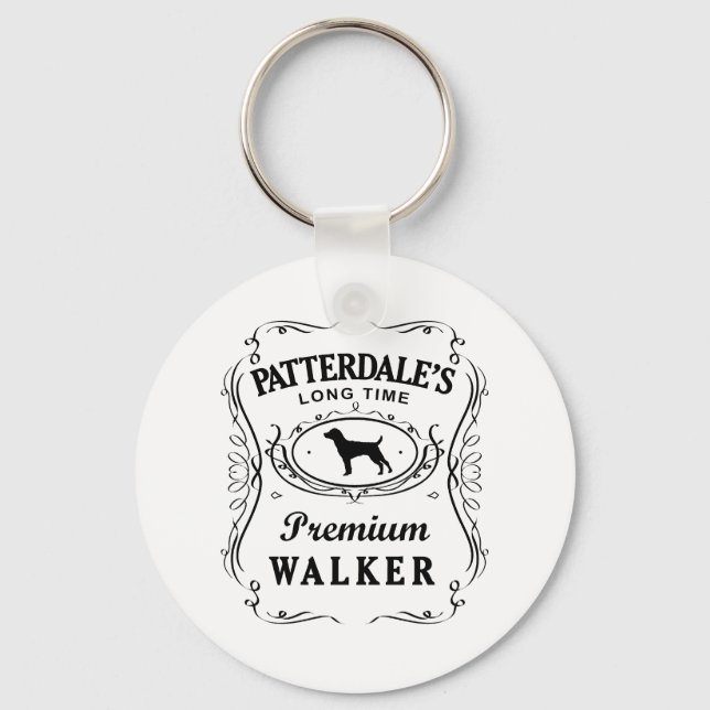 Patterdale Terrier Key Ring (Front)