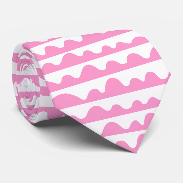 Pattern 020815 - Pink and White Tie (Rolled)