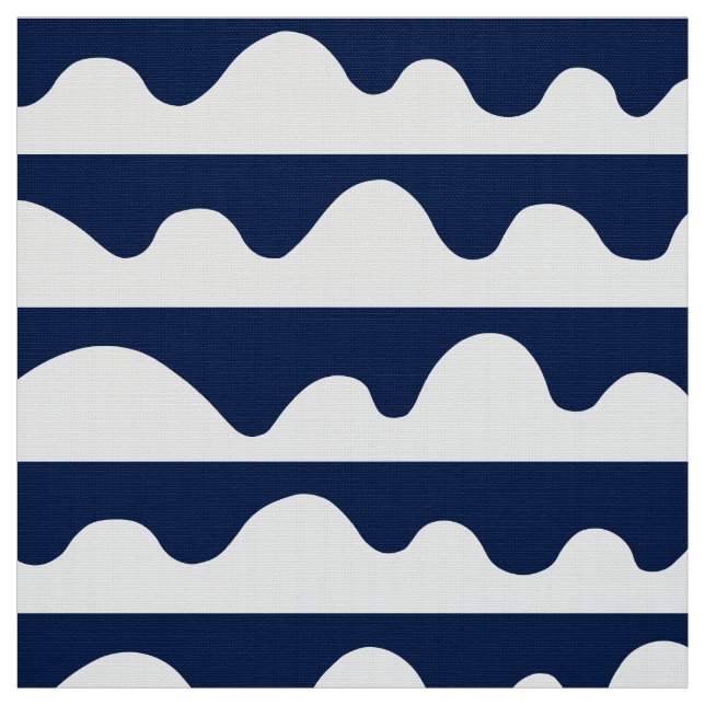 Pattern 020815 - White on Dark Blue 001744 Fabric (Swatch)