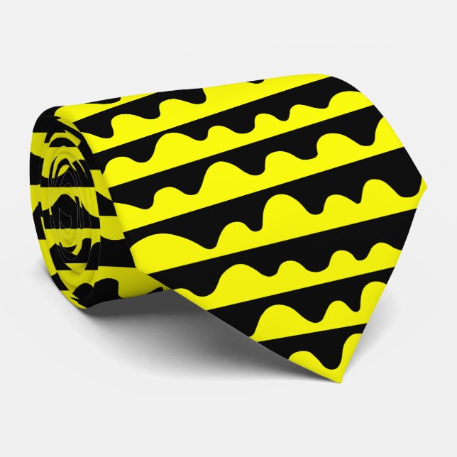 Pattern 020815 - Yellow and Black Tie (Rolled)