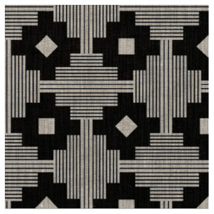 Pattern 061214 - White on Black Fabric