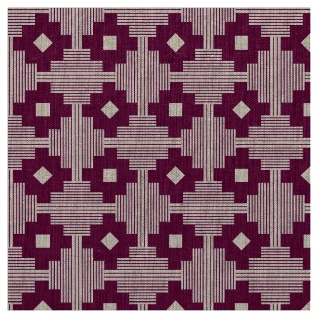 Pattern 061214 - White on Deep Red 660036 Fabric (Swatch)