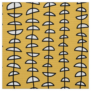 Pattern 080515 - Black and White on Amber Fabric