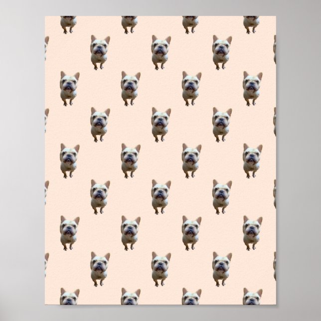 pattern_1_french bulldog_1 matte poster (Front)