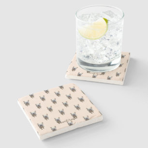 pattern_1_french bulldog_1 stone coaster