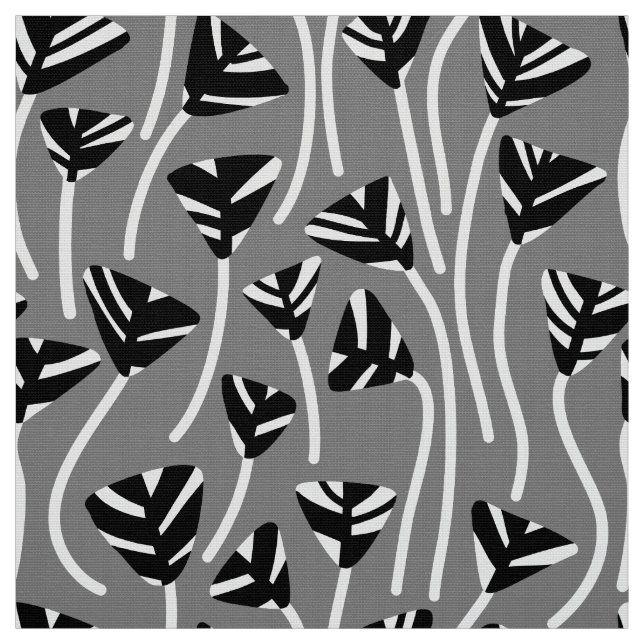 Pattern 210121 -  Black, White and 50% Grey Fabric (Swatch)
