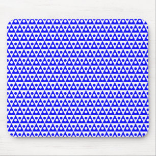 Pattern 260514 - Blue on White Mouse Mat