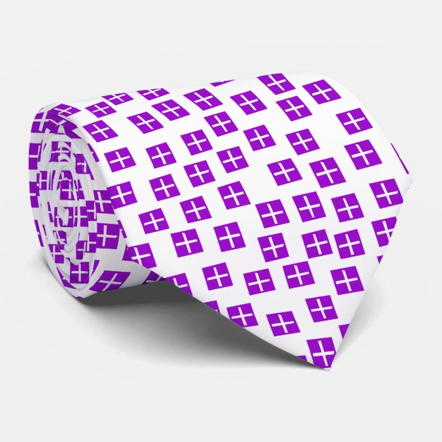 Pattern 270715 - Purple and White Tie (Rolled)