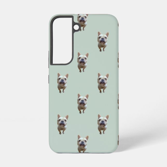 pattern_2_french bulldog_2 samsung galaxy s22 case (Back)