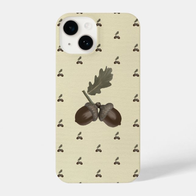 pattern_3_acorn_1 iPhone case (Back)