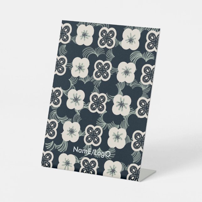 pattern_5_flower_1 pedestal sign (Front)