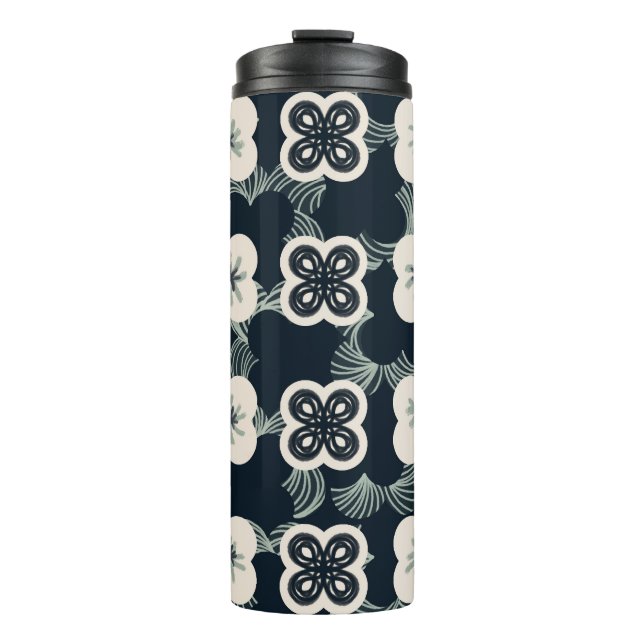 pattern_5_flower_1 thermal tumbler (Front)