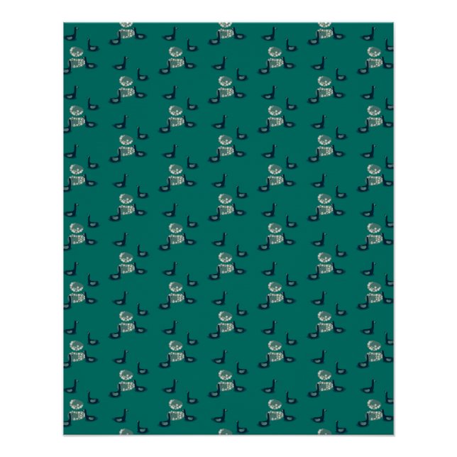 pattern_6_ducks, a girl's friend glossy poster (Front)