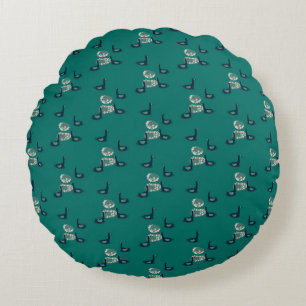 pattern_6_ducks, a girl's friend round cushion