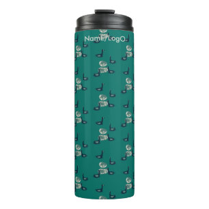 pattern_6_ducks, a girl's friend thermal tumbler