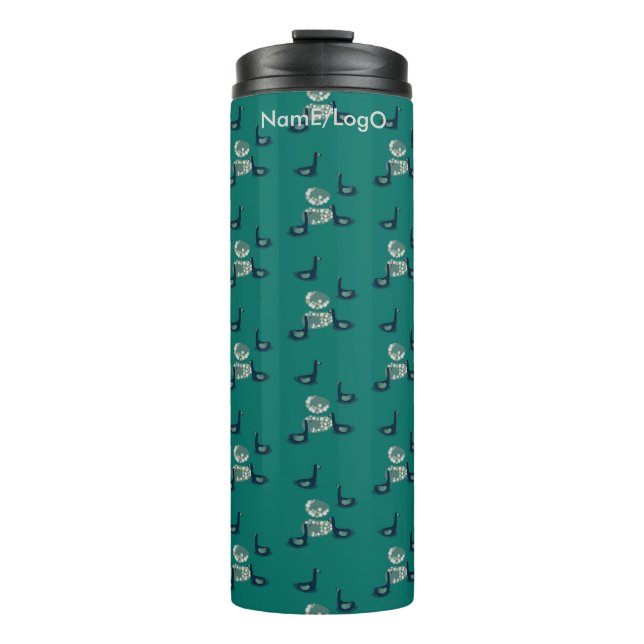 pattern_6_ducks, a girl's friend thermal tumbler (Front)