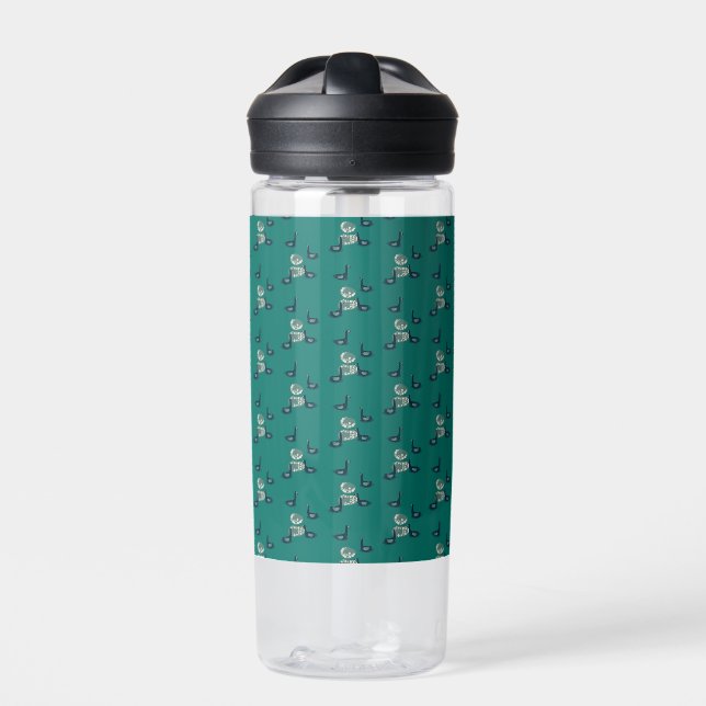 pattern_6_ducks, a girl's friend water bottle (Front)