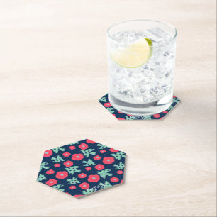 pattern_7_camellia and bird_1 paper coaster