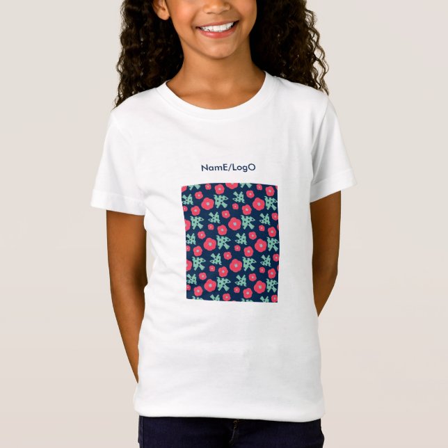 pattern_7_camellia and bird_1 t-shirt (Front)