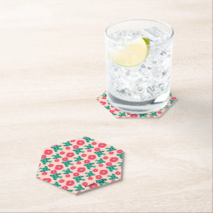 pattern_8_camellia and bird_2 paper coaster