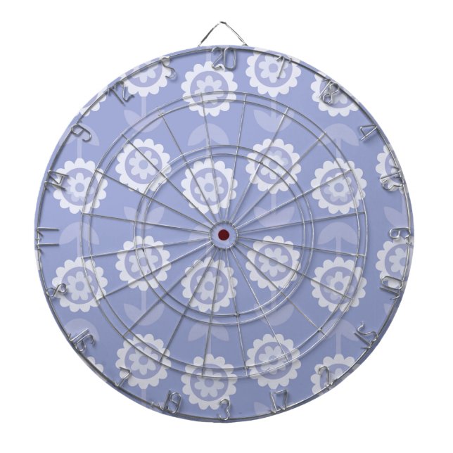 Pattern Abstract Art purple Floral Flowers Dartboard (Front)