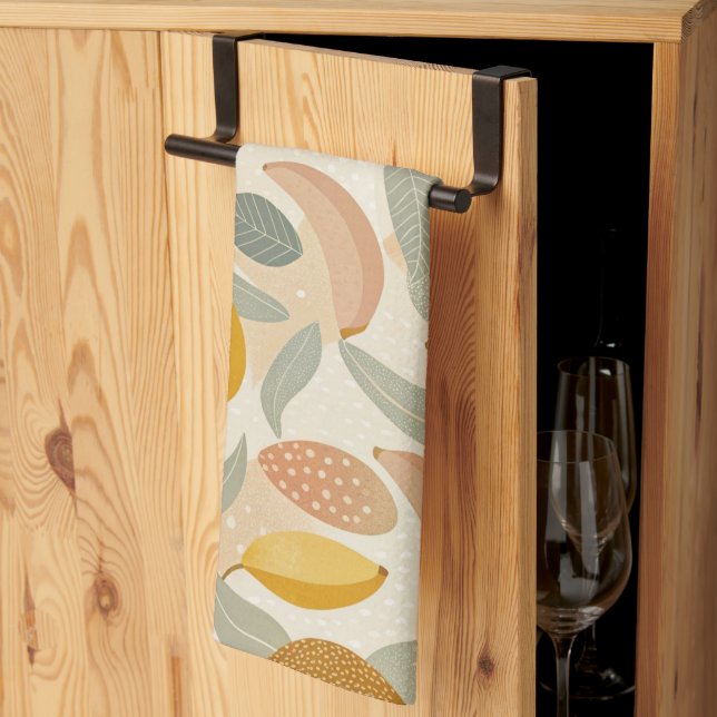 Pattern Abstract Bananas Tea Towel (Thirds Fold)