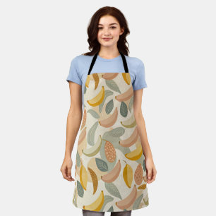 Pattern Abstract Boho Bananas Apron