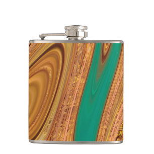 pattern abstract. hip flask