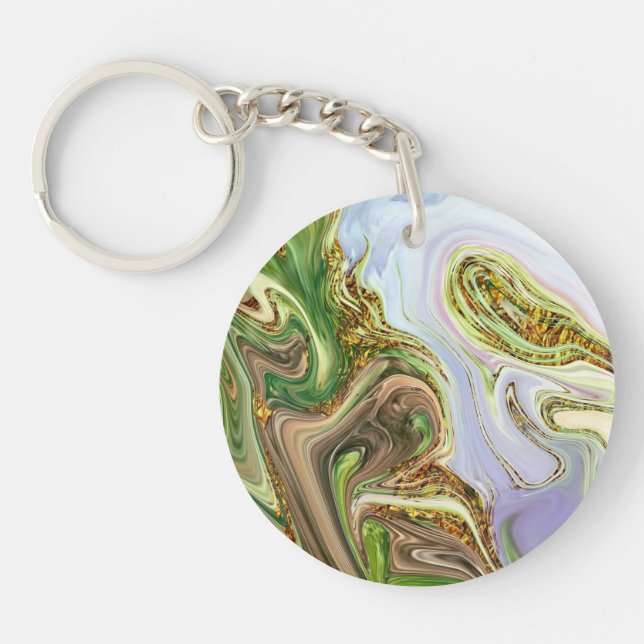 pattern abstract key ring (Front)